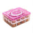 2Layer, 32 Grid Egg Tray with Lid Egg Carrier Holder for Refrigerator, Camping Food Storage Container with Handle (1 Pc )