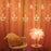 12 Diya Curtain String Lights, Window Curtain Lights with 8 Flashing Modes Decoration Light (White Color)