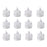 12 Pcs Flameless and Smokeless Decorative Acrylic Candles Transparent Led Tea Light Candle for Gifting, House, Diwali, Christmas, Festival, Events Decor Candles