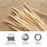 Pack of wooden toothpicks with storage box